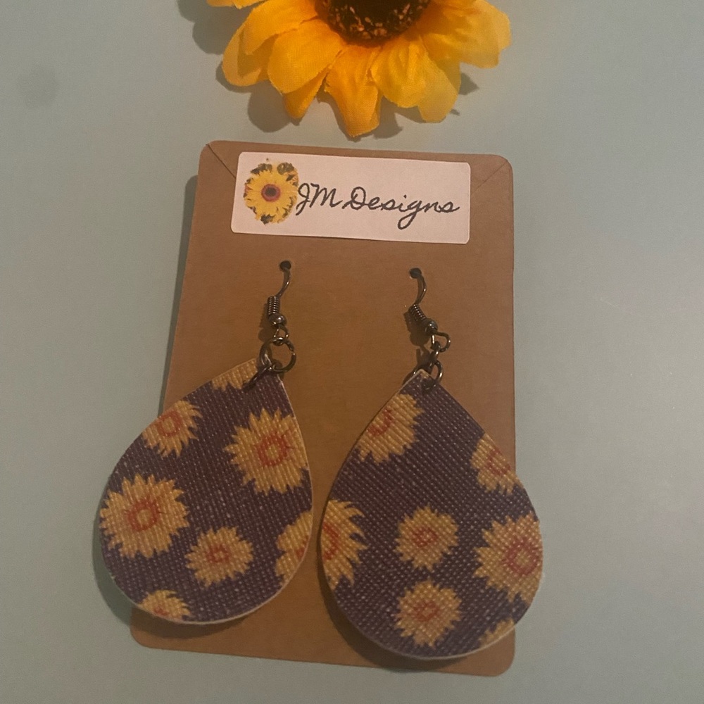 Sunflower earrings